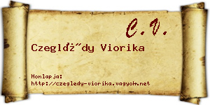 Czeglédy Viorika névjegykártya